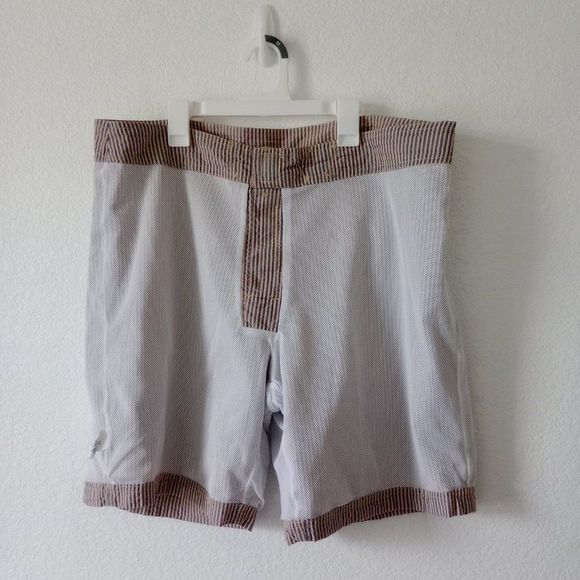 J.Crew Men's Striped Board Shorts / Swim Trunk size 36 - Picture 8 of 9